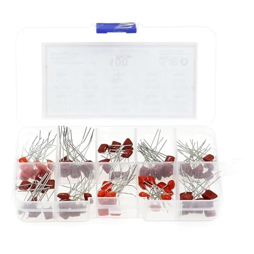 100pcs 10 Values CBB Capacitor Set Metallized Polyester Film Capacitors Assortment Kit 10nF~470nF 22NF 47NF 100NF 0.47uf 0.1uf 100pcs 10 Values CBB Capacitor Set Metallized Polyester Film Capacitors Assortment Kit 10nF~470nF 22NF 47NF 100NF 0.47uf 0.1uf von HWXMUGLXL