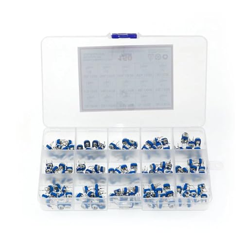 150pcs 15 Values 10 Each Trimming Potentiometer RM-065 Adjustment 100ohm-1M RM065 Variable Resistors Assorted Kit 150pcs 15 Values 10 Each Trimming Potentiometer RM-065 Adjustment 100ohm-1M RM065 Variable Resistors Assorted Kit von HWXMUGLXL