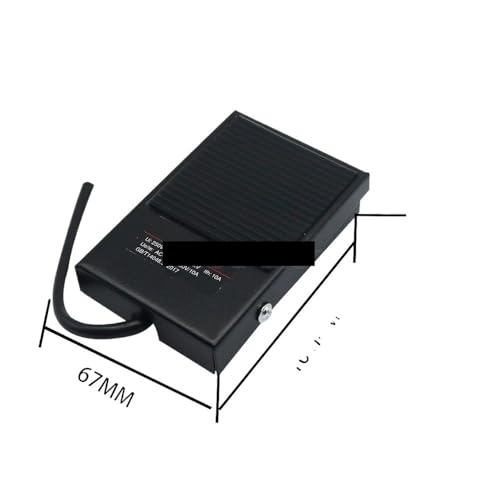 1PCS FS-1 10A 250V black Line length current metal footswitches pedal switch von HWXMUGLXL