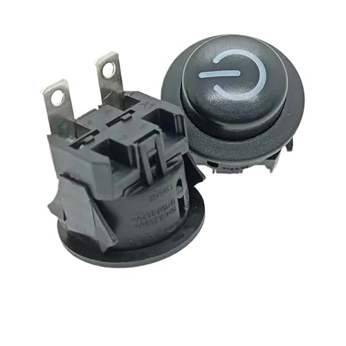1pc KAN-L7 Push button switch round power self-locking 16A250V von HWXMUGLXL