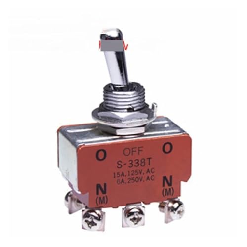1pcs S-338T rocker switch S338T knob 6 feet 3 gears 15A 125V screw 1pcs S-338T rocker switch S338T knob 6 feet 3 gears 15A 125V screw von HWXMUGLXL