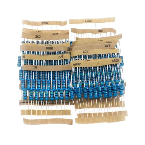 200Pcs/lot 1W 1% Metal Film Resistor 20 Value 10 ohm-1M ohm Assortment Kit von HWXMUGLXL