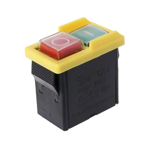 250V 6/4A Waterproof Electromagnetic Pushbutton Machine Cutter Drill On Off von HWXMUGLXL