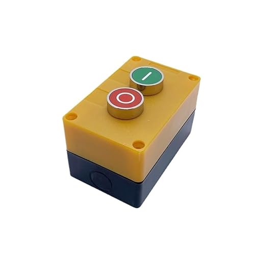 2P Push Button Switch Momentary Reset Control OFF-ON Yellow Box NO NC Use von HWXMUGLXL