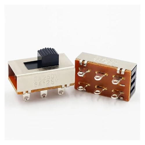 2pcs On-Off 3 Position 2P3T PCB Panel Slide Switch 6 Pin High current 3A 250V Car refrigerator Power Toggle 2pcs On-Off 3 Position 2P3T PCB Panel Slide Switch 6 Pin High current 3A 250V Car refrigerator Power Toggle von HWXMUGLXL