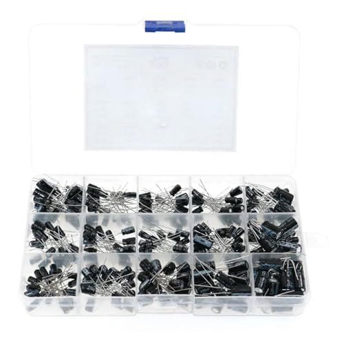 300pcs 15 Values 0.1uF-470uF Mix Electrolytic Capacitor Kit With Storage Box 300pcs 15 Values 0.1uF-470uF Mix Electrolytic Capacitor Kit With Storage Box von HWXMUGLXL