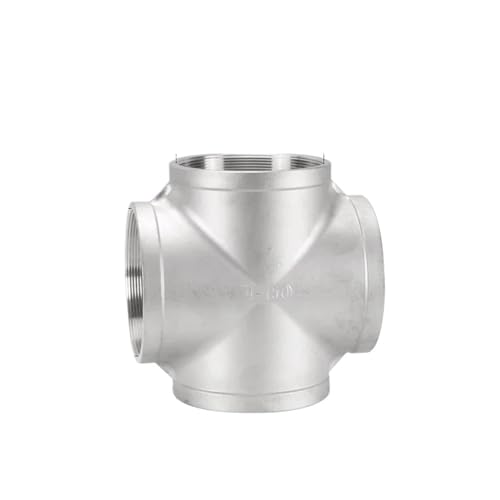 4" BSPT Female Cross 4 Ways 304 Stainless Steel Pipe Fitting Connector Adapter Splitter Water Gas Oil 4" BSPT Female Cross 4 Ways 304 Stainless Steel Pipe Fitting Connector Adapter Splitter Water Gas Oil von HWXMUGLXL