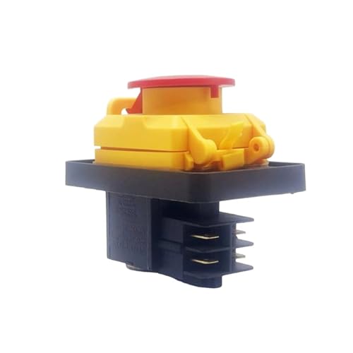 4 Pins Industrial Electromagnetic Switches Emergency Stop Push Button Switchs Waterproof ON OFF Pushbutton Switches 250V von HWXMUGLXL