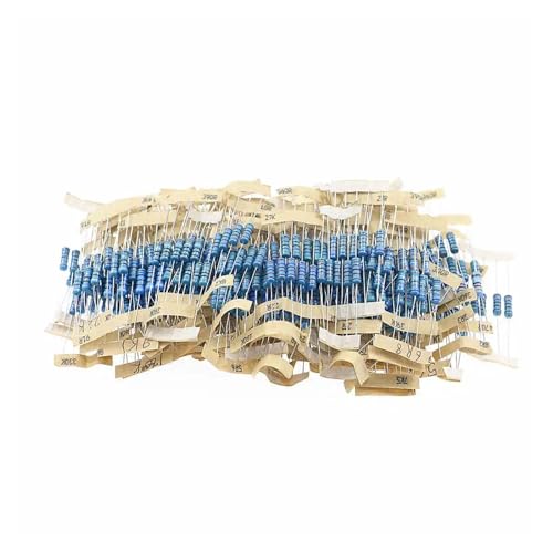 500Pcs 100Value x 5pcs 1W 1% Metal Film Resistor 10 ohm-1M ohm Assortment Kit Box Mixed resistance package von HWXMUGLXL