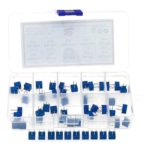 50Pcs 10values 3362 Potentiometer Package 3362P Adjustable Resistor DIY kit 101 102 202 502 103 203 503 104 204 105 von HWXMUGLXL