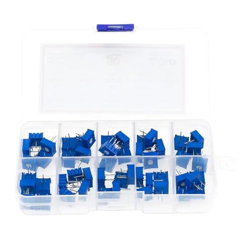 50pcs 3386P series 100R 200 500R 1K 2K 5K 10K 20K 50K 100K 500K multi-turn potentiometer Variable resistors With box set 50pcs 3386P series 100R 200 500R 1K 2K 5K 10K 20K 50K 100K 500K multi-turn potentiometer Variable resistors With box set von HWXMUGLXL