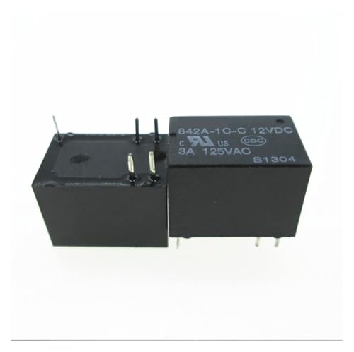 5pcs, Relay 842A-1C-C 12VDC 842A-1C-C-12VDC 842A1CC 842A1CC-12VDC 842A DC12V 12VDC 12V 3A 125VAC DIP5 5pcs, Relay 842A-1C-C 12VDC 842A-1C-C-12VDC 842A1CC 842A1CC-12VDC 842A DC12V 12VDC 12V 3A 125VAC DIP5 von HWXMUGLXL