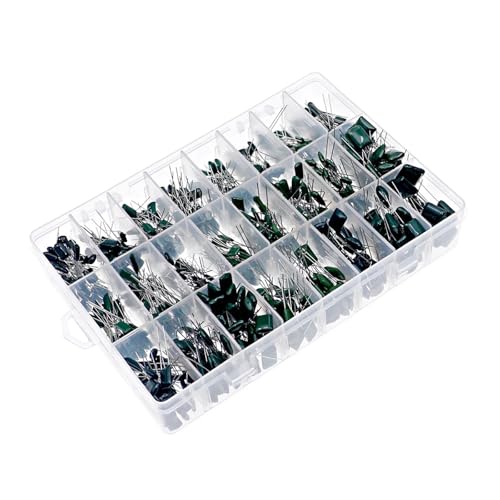 660pcs 24Value Polyester Film Capacitor Assorted Kit 100V 2A221J to 2A474J 0.47nF 0.68nF 1nF 2.2nF Capacitors set Box 660pcs 24Value Polyester Film Capacitor Assorted Kit 100V 2A221J to 2A474J 0.47nF 0.68nF 1nF 2.2nF Capacitors set Box von HWXMUGLXL