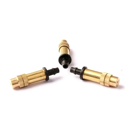 Adjustable Brass Sprinkler for Garden, Greenhouse Sprinkling Irrigation Sprayer, Nozzle Fittings, 360 Degree, 4mm, 7mm, 6Pcs Adjustable Brass Sprinkler for Garden, Greenhouse Sprinkling Irrigation Sprayer, Nozzle Fittings, 360 Degree, 4mm, 7mm, 6Pcs von HWXMUGLXL