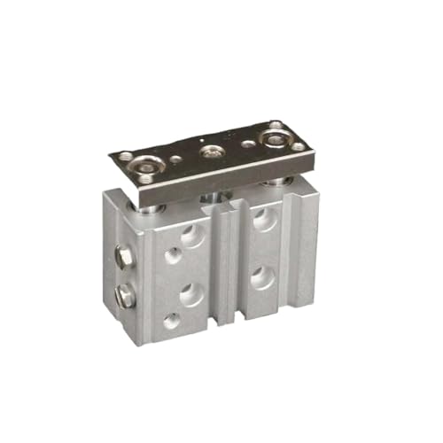 Bore 12mm Stroke 10mm TCM12x10S Tri-Rod Air Cylinder Bronze Bearing With Magnet TCM12-10S Double Acting von HWXMUGLXL