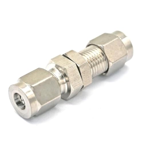Fit Tube 1/4" Bulkhead 304 Stainless Steel Ferrule Pneumatic Air Compression Pipe Fitting Fit Tube 1/4" Bulkhead 304 Stainless Steel Ferrule Pneumatic Air Compression Pipe Fitting von HWXMUGLXL