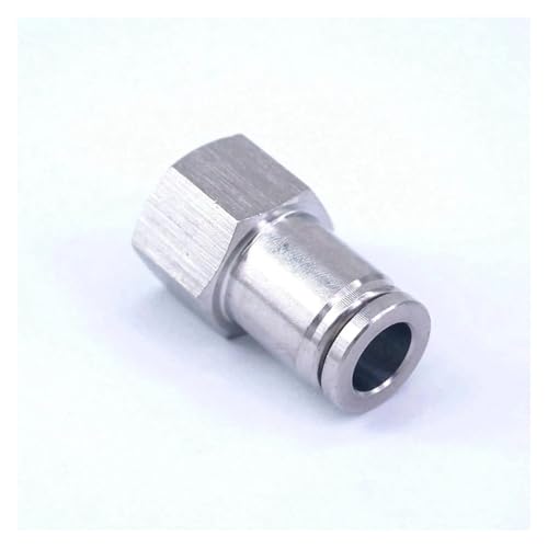 Fit Tube OD 8mm*1/4" Female Pneumatic 304 Stainless Steel Straight Push in Connector Quick Fitting Metal Fit Tube OD 8mm*1/4" Female Pneumatic 304 Stainless Steel Straight Push in Connector Quick Fitting Metal von HWXMUGLXL