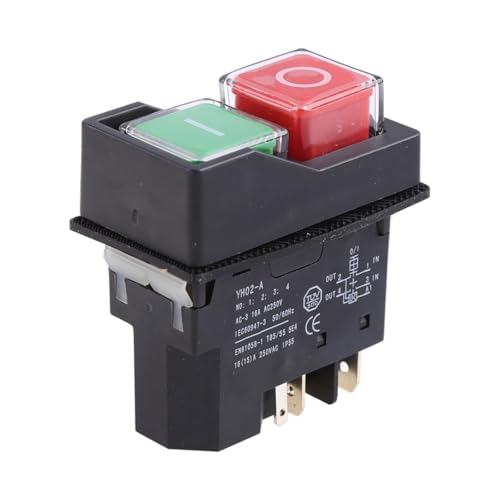 Push Button Electromagnetic Switch 16A Magnetic Starter Power Tool Switches von HWXMUGLXL