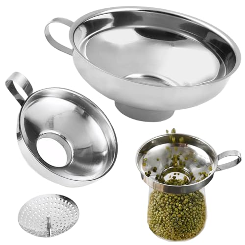 3PCS -Trichter zum Füllen von Flaschen Set Raudy Wide Mund Trichter mit Sieb mit Sieb. von HWXZUUO