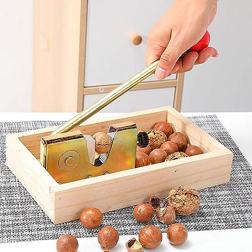 HXC-BLG Nussknacker Walnussknacker,Nut-Cracker mit Hebel-Funktion grönverstellbar öffnet mühelos hartschalige Nüsse Für Haselnüsse, Paranüsse, Mandeln, Pekannüsse von HXC-BLG