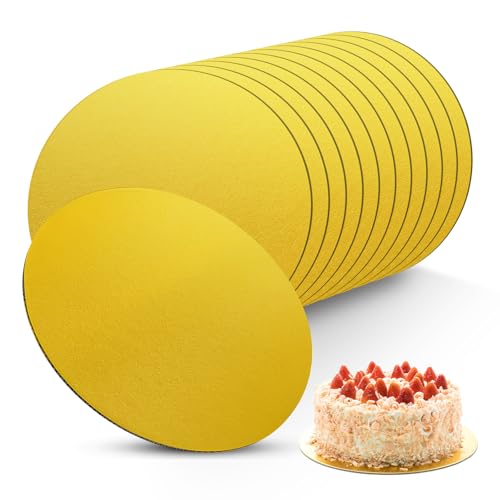 HXC 12 Stück Cake Board 30cm Rund Tortenplatte Pappe Gold 3 mm Dick Tortenunterlage Wiederverwendbar Tortenboden für Transport Kuchen und Torten für Geburtstag Party Hochzeit HXC 12 Stück Cake Board 30cm Rund Tortenplatte Pappe Gold 3 mm Dick Tortenunterlage Wiederverwendbar Tortenboden für Transport Kuchen und Torten für Geburtstag Party Hochzeit von HXC