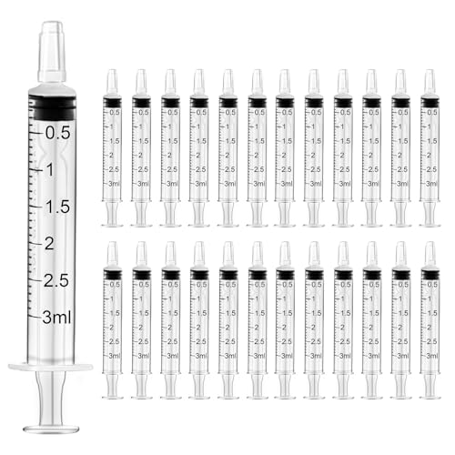 HXC Spritzen 3ml Kunststoff Spritze 24 Stück Kolostrum Spritze mit Deckel Futterspritze Einwegspritzen Individuelles Paket 2ml Spritze Steril für Neugeborene Tierfütterung Lab HXC Spritzen 3ml Kunststoff Spritze 24 Stück Kolostrum Spritze mit Deckel Futterspritze Einwegspritzen Individuelles Paket 2ml Spritze Steril für Neugeborene Tierfütterung Lab von HXC