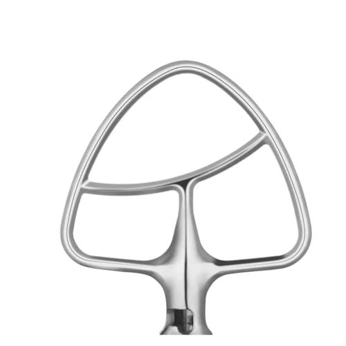 Flachrührer Aus Poliertem Edelstahl For KitchenAid 5Q 6Q Standmixer Mit Kippbarem Kopf, Rührteile, Aufsätze, Spülmaschine(5Q stainless steel) von HXCTZHO