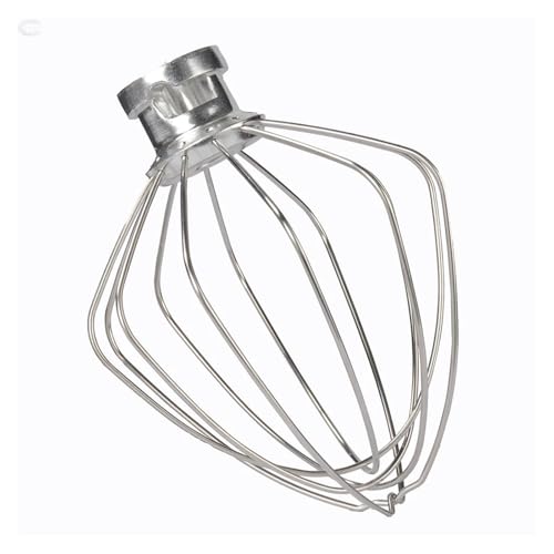 Schneebesen Aus 6-Draht-Stahl, Kompatibel Mit KitchenAid, Zubehör For Artisan-Mixer, Kippbarer Kopf, 4,5- Und 5-Quart-Schüssel, Kompatibel Mit Modell K45WW von HXCTZHO