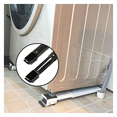 HXFAFA 2 Stück Waschmaschinen Untergestell, Max. Belastbarkeit 300 kg, Einstellbar Möbel Basis, für Trockner, Waschmaschine und Kühlschrankständer von HXFAFA