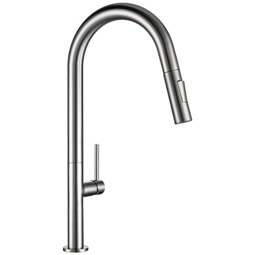 HXFFXHF Aclips Waschbecken Armaturen Messing schwarz plus goldene Rotation Küche Kaltes kaltes Wasser Waschbecken Taps Herausziehen Auslauf Deck montiert Küchenarmatur von HXFFXHF