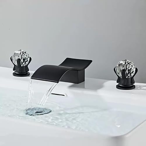 HXFFXHF Goldene und weiße Schwan Messing schwarz Bad Becken Mischer Wasserhahn kalt Waschbecken Wasserhahn von HXFFXHF