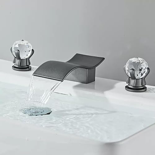 HXFFXHF Goldene und weiße Schwan Messing schwarz Bad Becken Mischer Wasserhahn kalt Waschbecken Wasserhahn von HXFFXHF