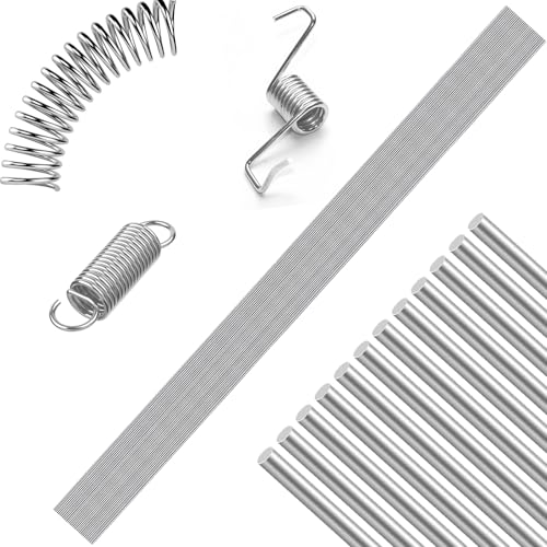 35 Stück Federstahldraht Edelstahl Draht 1,6mm Federstahl Gerade Draht 400mm Edelstahl-Federdraht Vollhartdraht Metallstab Hartdraht für DIY Handarbeiten Metallstäbe zum Basteln (1,6mm x 400mm) von HXJDAM