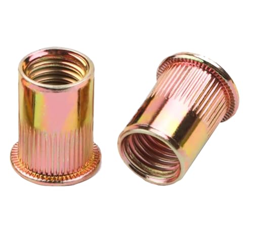 HXJDAM 120 Stück Nietmuttern M5, Verzinkt Kohlenstoffstahl Nietmuttern, Runde Flachkopf Innengewinde Rivet, Nutsert Einnietmuttern Nietmuttern Hülsenmutter für Metall Kunststoff usw. HXJDAM 120 Stück Nietmuttern M5, Verzinkt Kohlenstoffstahl Nietmuttern, Runde Flachkopf Innengewinde Rivet, Nutsert Einnietmuttern Nietmuttern Hülsenmutter für Metall Kunststoff usw. von HXJDAM