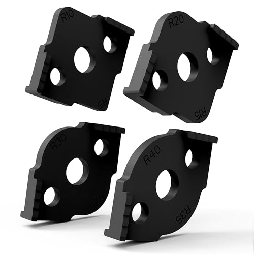 Radius Jig Router Templates Corner Radius Routing Templates, ABS + CNC High Hardness Processing Glue, Routing Rounded Corners Router Bit Templates, R5 R10 R15 R20 R25 R30 R35 R40 Radius Jig Router Templates Corner Radius Routing Templates, ABS + CNC High Hardness Processing Glue, Routing Rounded Corners Router Bit Templates, R5 R10 R15 R20 R25 R30 R35 R40 von HXLPAY