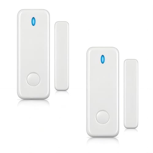 Kabelloser Türfenster-Sensor, Lücken-Detektor für Hausalarm funktioniert mit Alarmsystemen (2 PCS) von HXLZYF
