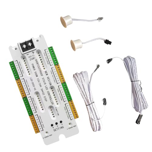 32-K-Bewegungssensoren Treppenlichtregler Automatisch 12V 24V LED Bewegungssensoren für Treppen Flexible Streifen Dauerhafte Treppenlichtregler von HXNH