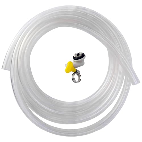Ablaufschlauch, Verlängerungsschlauch mit sicherer Klemme, tragbares Ablauf-Set, PVC-Textur, 3 m von HXNH