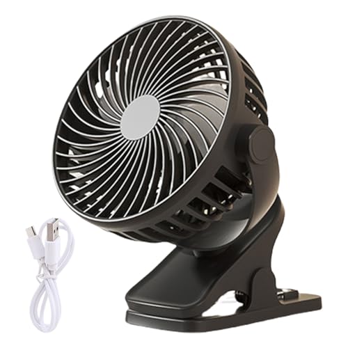 HXNH Clip Ventilator mit 360 Grad Drehung und drei Geschwindigkeitsstufen Multifunktionaler kleiner USB Wiederaufladbarer Ventilator Kühlzubehör Multifunktional Klein HXNH Clip Ventilator mit 360 Grad Drehung und drei Geschwindigkeitsstufen Multifunktionaler kleiner USB Wiederaufladbarer Ventilator Kühlzubehör Multifunktional Klein von HXNH