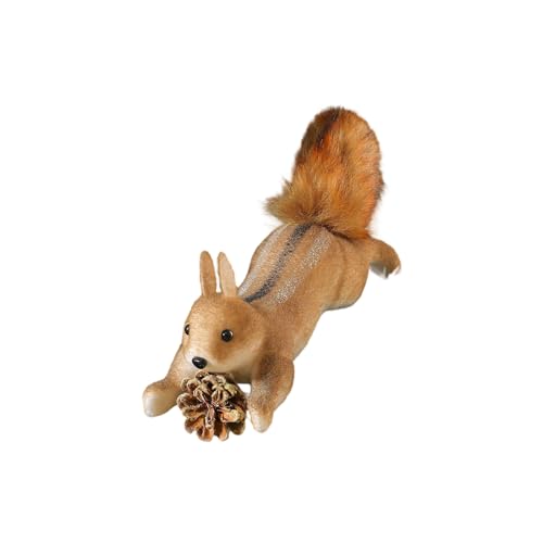 HXNH Künstliches Eichhörnchen Hängende Ornament Weihnachtsbaum Dekoration für Herbst Hochzeit Weihnachten Party Indoor und Outdoor Realistische Eichhörnchen Baum Ornament von HXNH