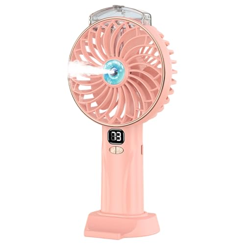 HXNH Multifunktionaler Handventilator, effizienter Kühlventilator, 2400 mAh, leistungsstarke ABS-Textur, für Reisen, Büro und Außenbereich, kleiner Schreibtisch von HXNH