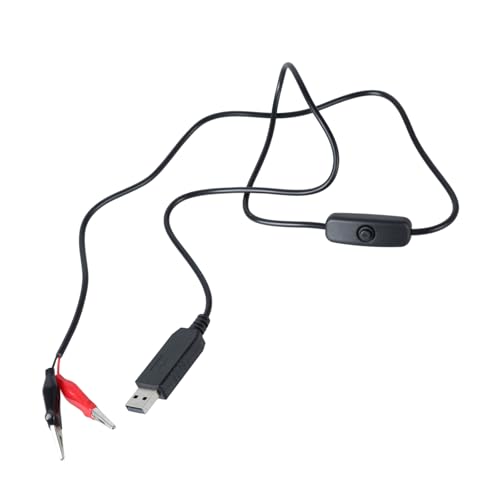 HXNH USB-Stecker auf Krokodilklemme, Testleitungen, Kabel, Krokodilklemme mit USB zum Laden und Testen von Netzteilkabel von HXNH