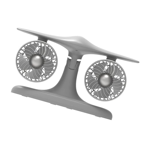 Multifunktionaler Campingventilator, wiederaufladbar, Schreibtisch-Ventilator, 8000 mAh, Doppelkopf, Camping-Kühlung, Schreibtisch, wiederaufladbar von HXNH