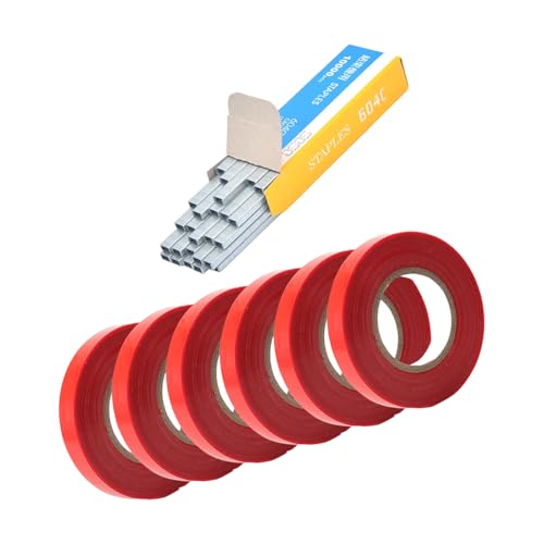 Pflanzenzweig-Bindeband, Handbindung, Bindung mit Klammerstift, Handgerät, Pflanzenbindegerät für Obstbäume, Gemüsegärten, Gartenwerkzeug von HXNH