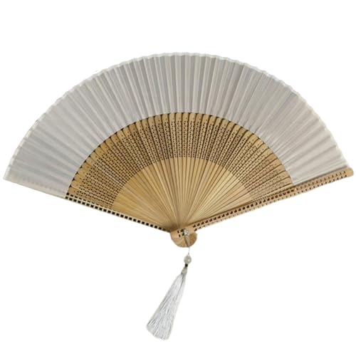 Seiden- und Handfächer, feine traditionelle Handwerkskunst und moderne Mode-Kombination von HXNH