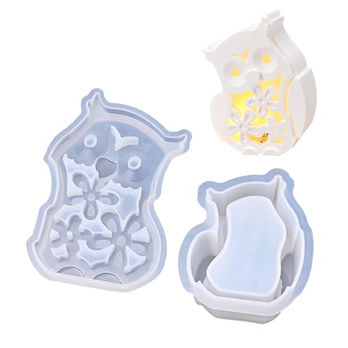 Silikon-Eulen-Form für Lampenschirme, hohles Design, Eulenformen für Bastelarbeiten, Heimdekorationen und handgefertigte Kunstprojekte, geformte Silikonform Silikon-Eulen-Form für Lampenschirme, hohles Design, Eulenformen für Bastelarbeiten, Heimdekorationen und handgefertigte Kunstprojekte, geformte Silikonform von HXNH
