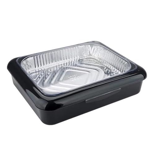 Stapelbarer Pfannen-Organizer aus Aluminiumfolie mit Aufbewahrungskoffer für Partys, Picknicks, Grillabende, spülmaschinenfest, tragbarer Halter, Sportveranstaltungen, Lebensmittelbehälter mit Rahmen Stapelbarer Pfannen-Organizer aus Aluminiumfolie mit Aufbewahrungskoffer für Partys, Picknicks, Grillabende, spülmaschinenfest, tragbarer Halter, Sportveranstaltungen, Lebensmittelbehälter mit Rahmen von HXNH