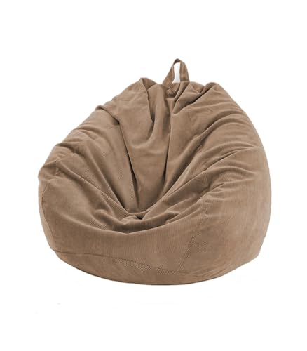 HXPKKX KANGYEBAIHUODIAN Cord Lazy Sofabezug Solide Passform for Sitzsackstuhl Wassertropfenform Lazy Sofabezug Wohnzimmer Nordisches Möbelzubehör Hot(C,85x110cm) von HXPKKX