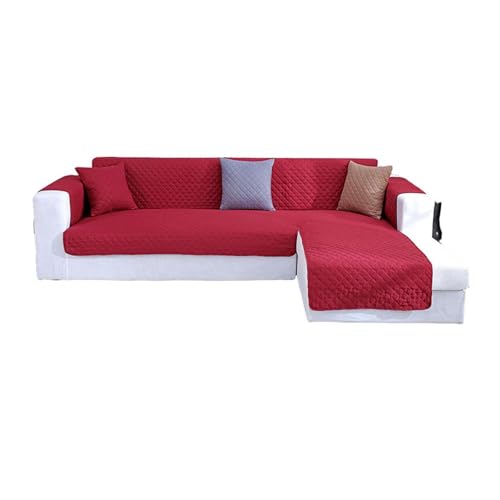 HXPKKX KANGYEBAIHUODIAN Fit for Bezug Couchbezug Bezug, Chaise Kissen Maschine Haustiere Stück Schonbezug Schonbezüge Waschbar Langlebig Neu Praktisch(Burgundy,116x190CM) von HXPKKX