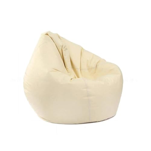 HXPKKX KANGYEBAIHUODIAN Fit for Große Sitzsack Gamer Sitzsack Erwachsene Outdoor Gaming Garten Große Arm Stuhl Fillable Sofa Sitz(Beige) von HXPKKX